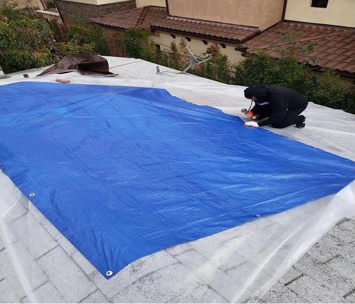 After Roof Tarp