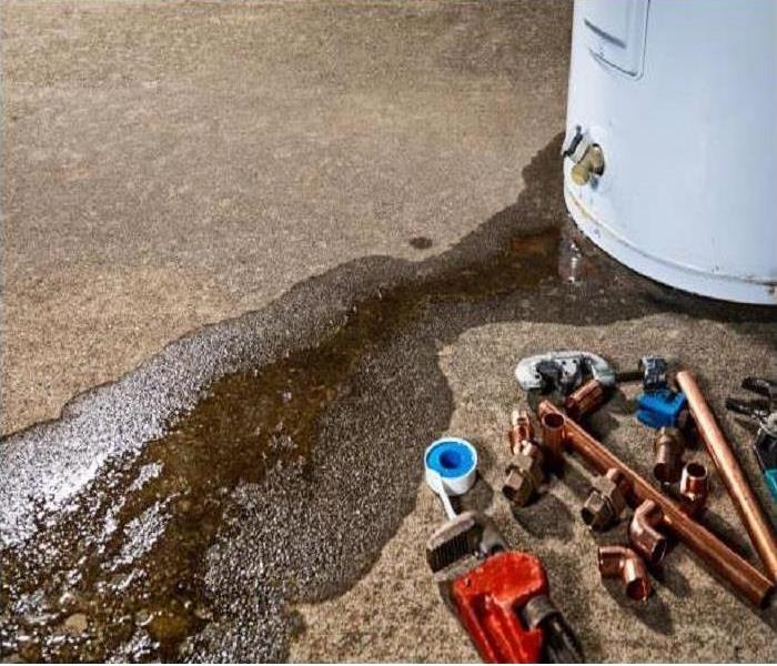 One of the most basic dangers of a leaking water heater is the damage to the surrounding floor and walls.